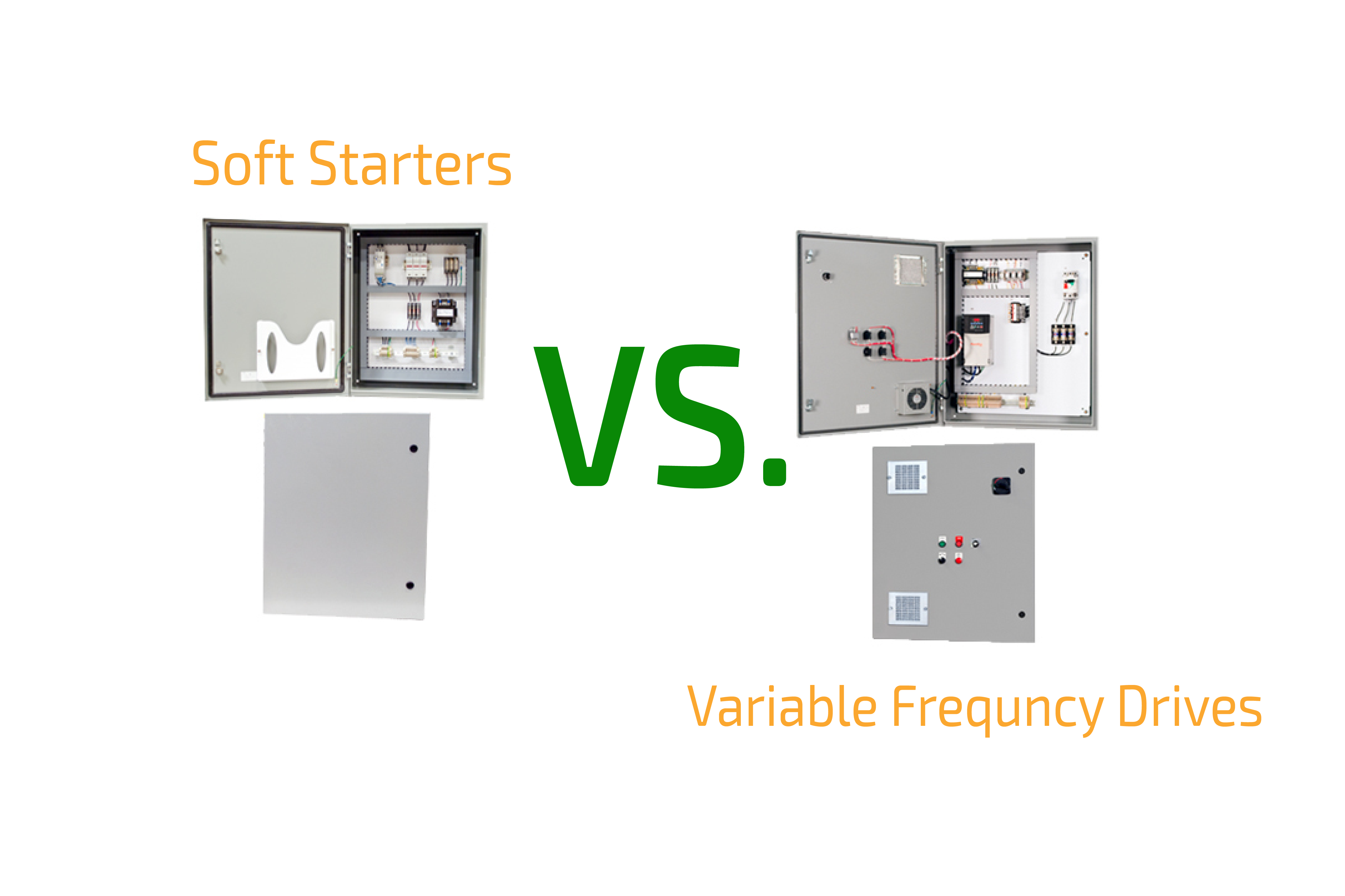 Variable Frequency Drives vs. Soft Starters